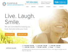 Tablet Screenshot of fairfielddentists.com
